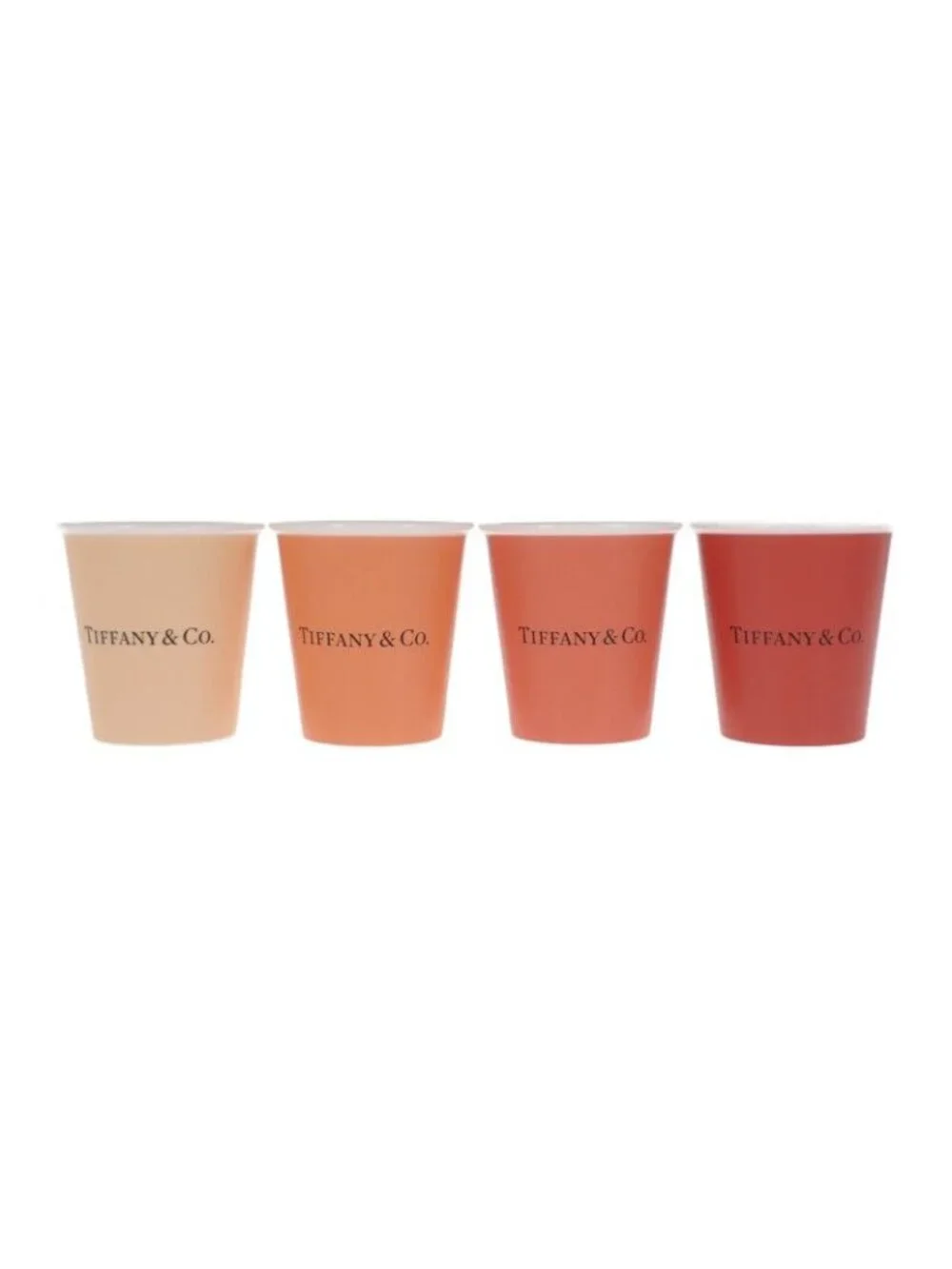 Tiffany & Co Coffee Cups Set Of 4 Paper Tableware
